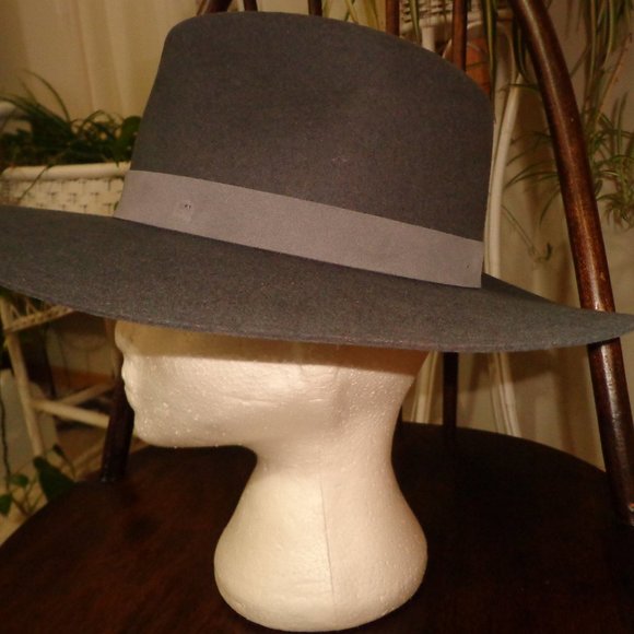 FIRM NWT Anthropologie Wyeth Felted Rancher Hat Blue O/S - Picture 6 of 15